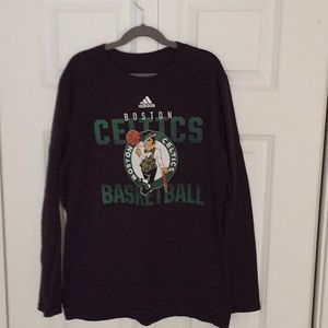Black Boston Celtics boy’s long sleeve T-shirt
